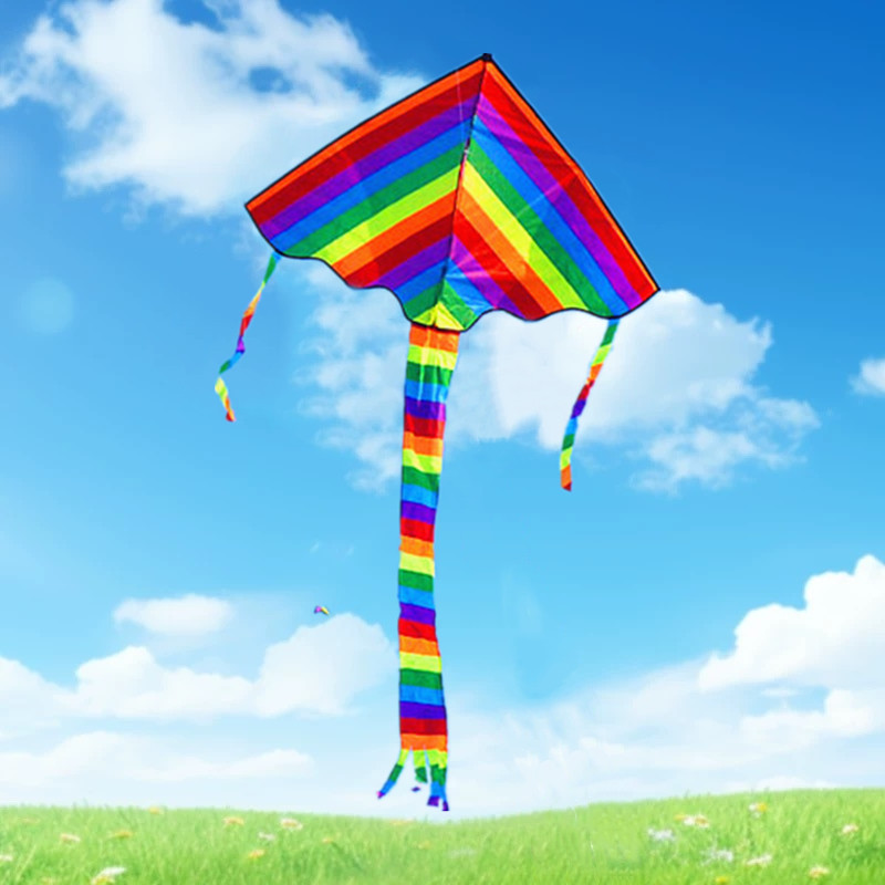 Kite Wind Outdoor - Mainan layang-layang dewasa, layang-layang delta pelangi,