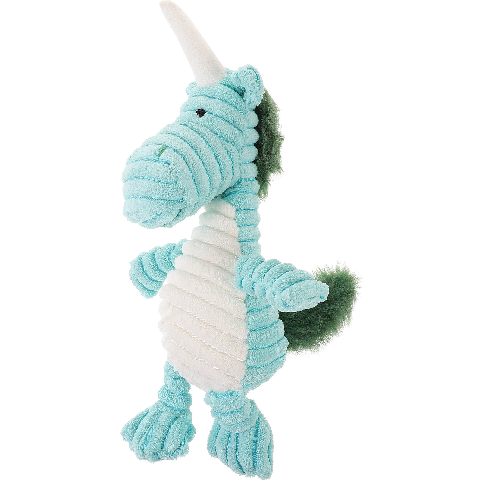 Unicorn Stuffed Toy - Mainan Anjing Berbunyi Berbentuk Unicorn Bergaris,