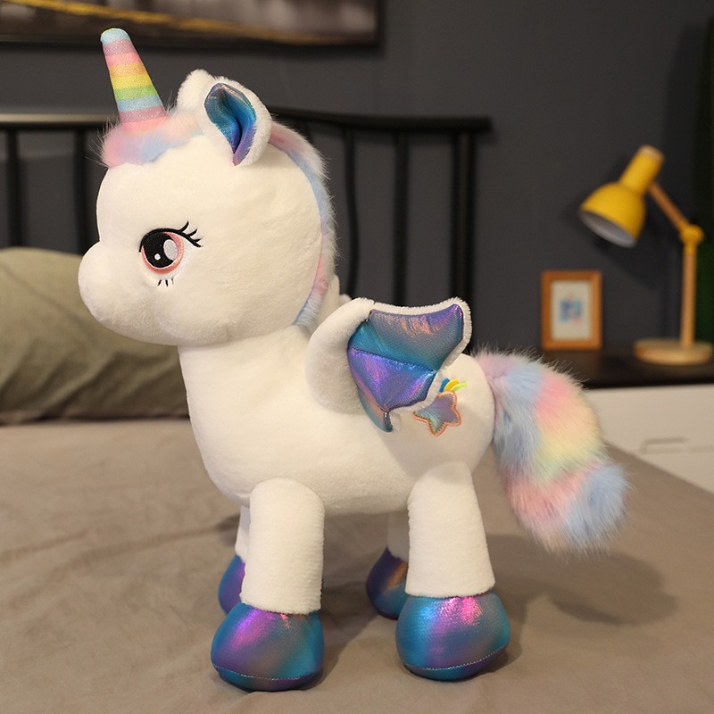 Unicorn Stuffed Toy - Bantal tidur boneka kuda poni pelangi