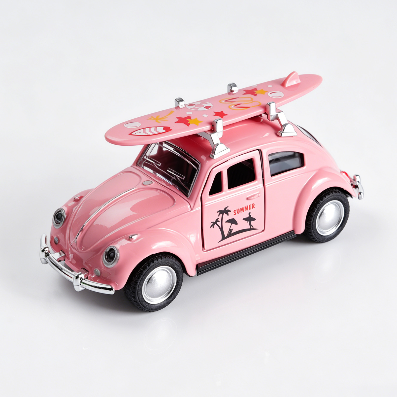 Kids Toys Young - Mobil Diecast Volkswagen Beetle Merah Muda