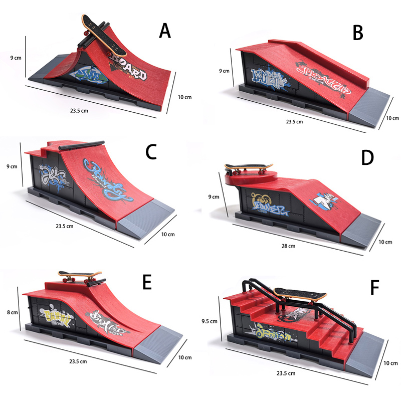 Kids Toys Under $10 - Set Kombinasi Tempat Bermain Skateboard Jari