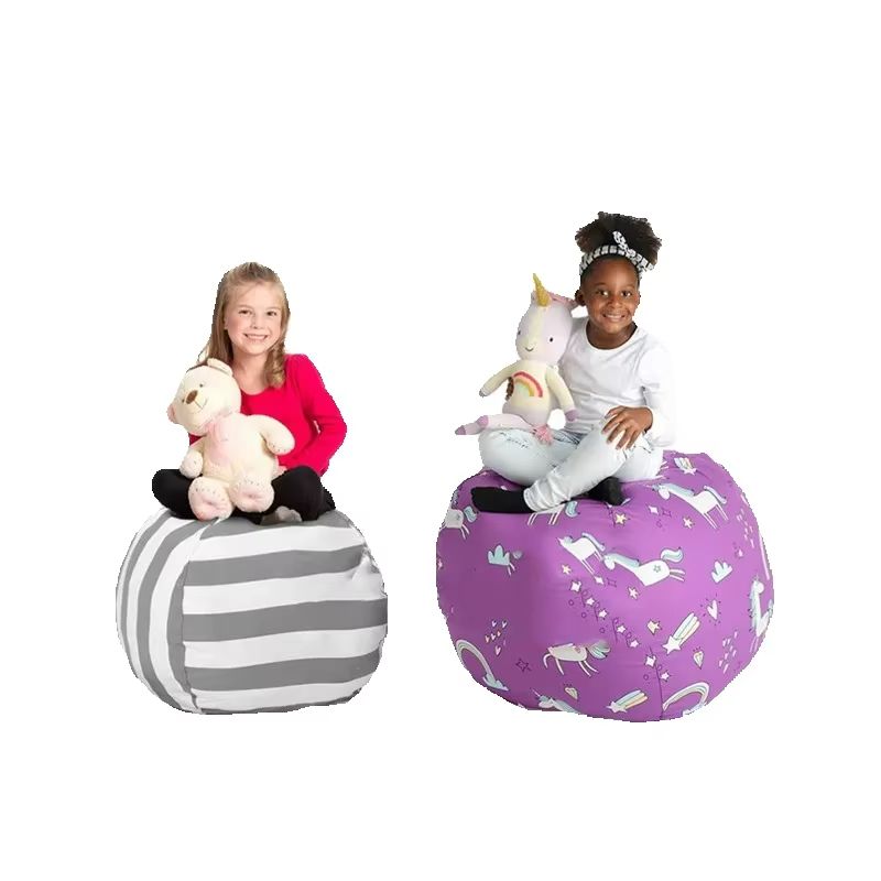 Kids Zip Toys - Kursi Bean Bag Penyimpanan Boneka Hewan