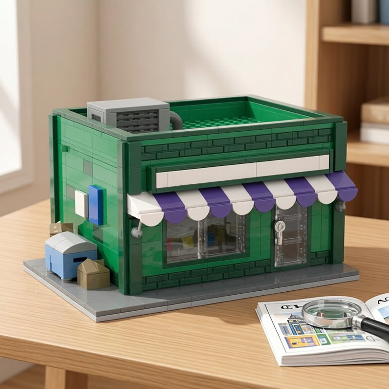 Kids Toys Stores - Blok Bangunan MOC Modular Mini Street