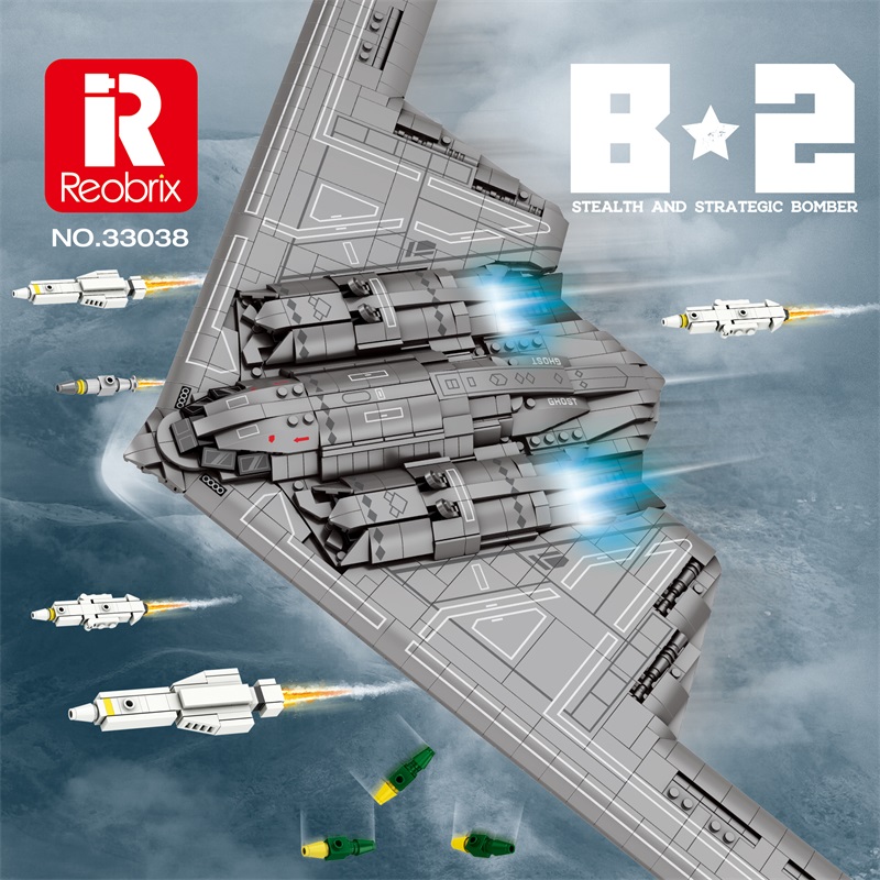 Kids Toys Lego - B2 Model Tempur Blok Bangunan Bomber