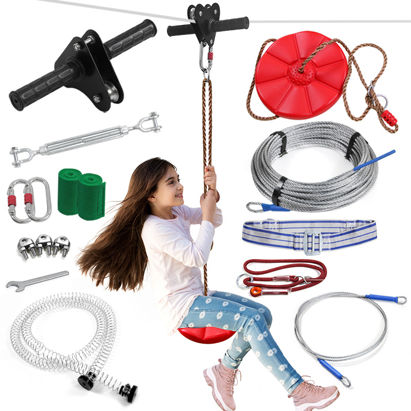 Kids Zip Toys - Perlengkapan Zipline Anak dengan Kursi Ayun