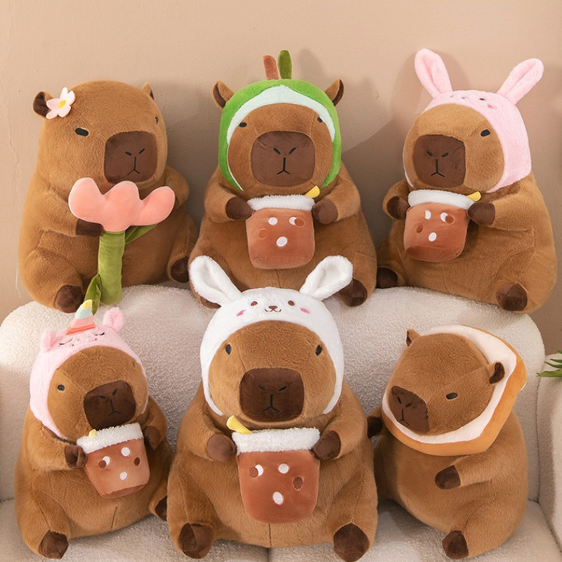 Unicorn Stuffed Toy - Boneka Capybaras 30CM Boneka Binatang Capibara
