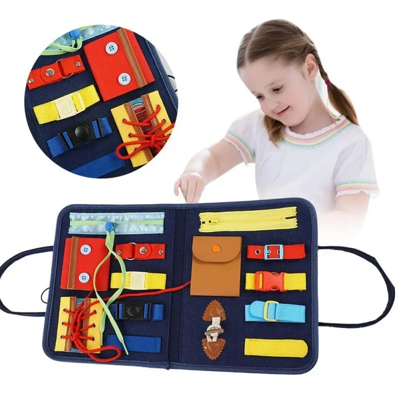 Kids Zip Toys - Papan Aktivitas Anak dengan Kancing &