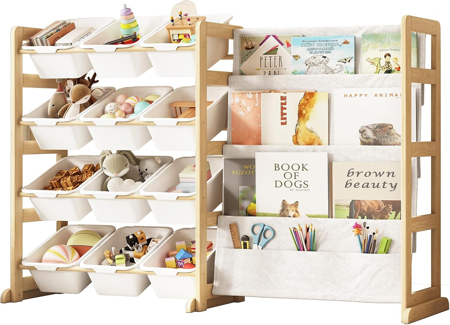Kids Toys Stores - Organizer Penyimpanan Mainan Anak dari Kayu