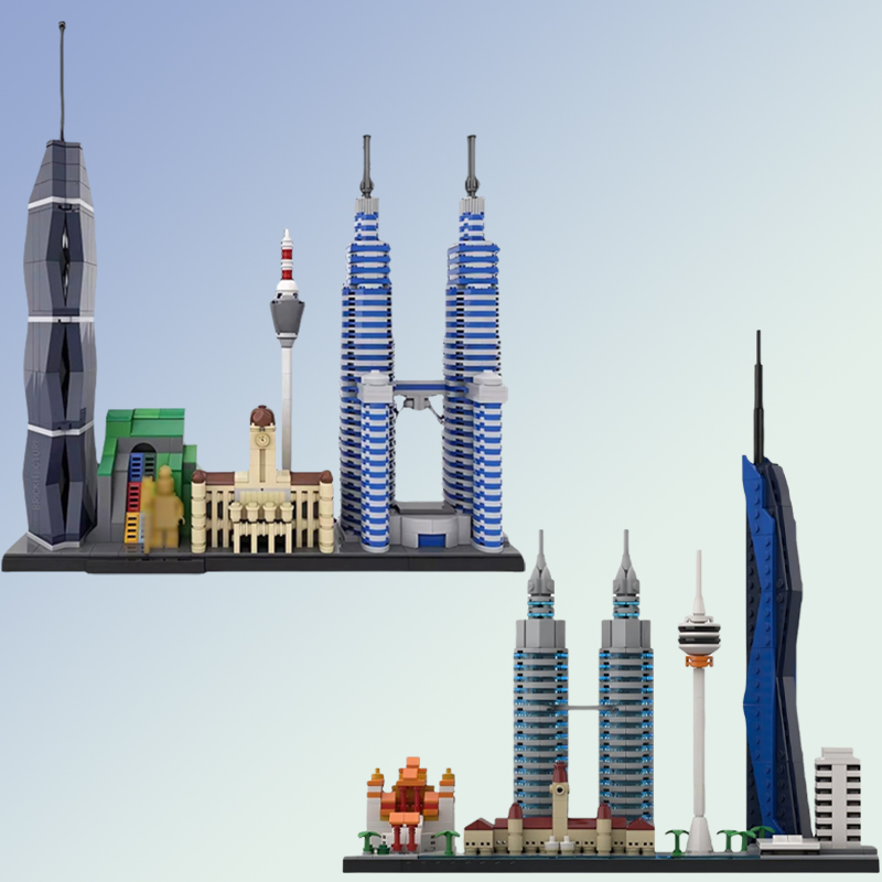 Kids Toys Malaysia - Blok Bangunan Pemandangan Jalan Arsitektur Landmark