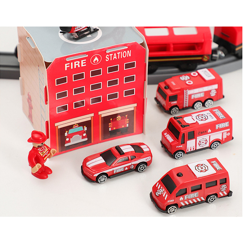Set Jalur Kereta Plastik Merah - Toy Train Track Set ulasan dan harga