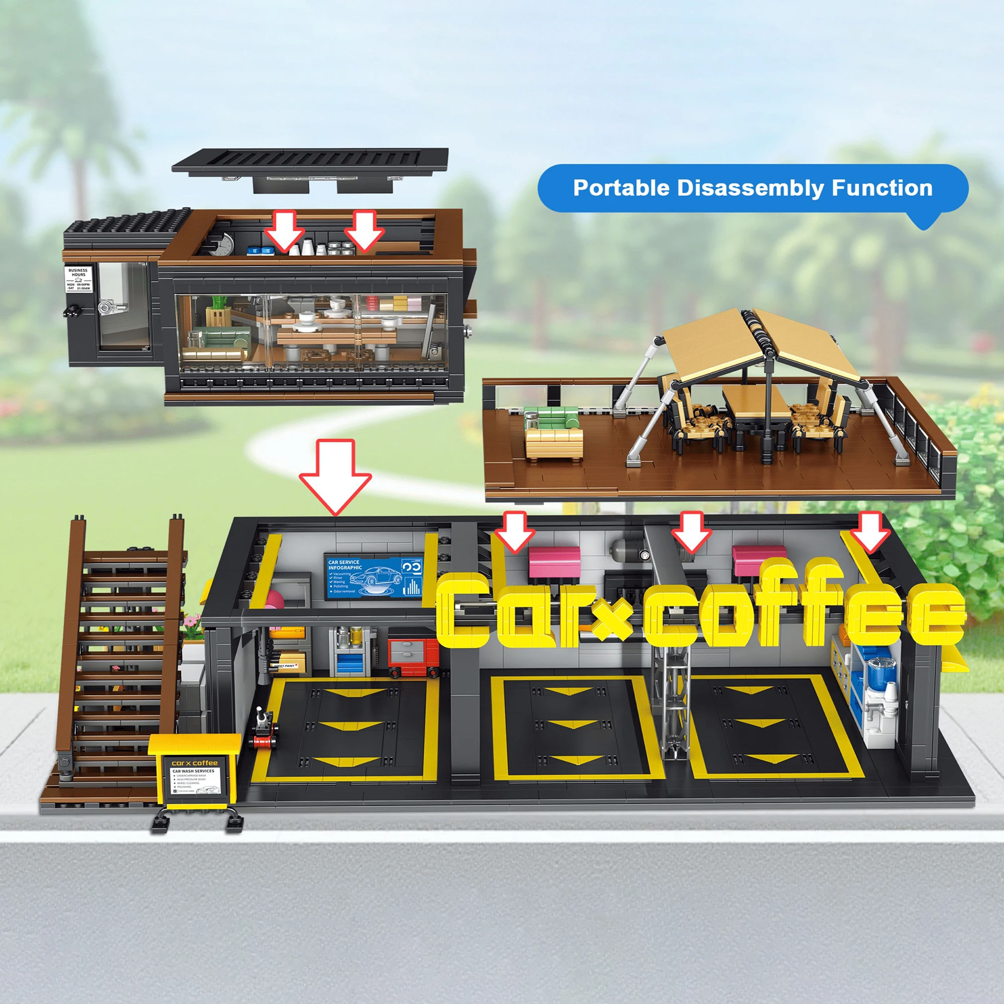 Blok Bangunan Coffee Auto Repa - Kids Toys Stores ulasan dan harga