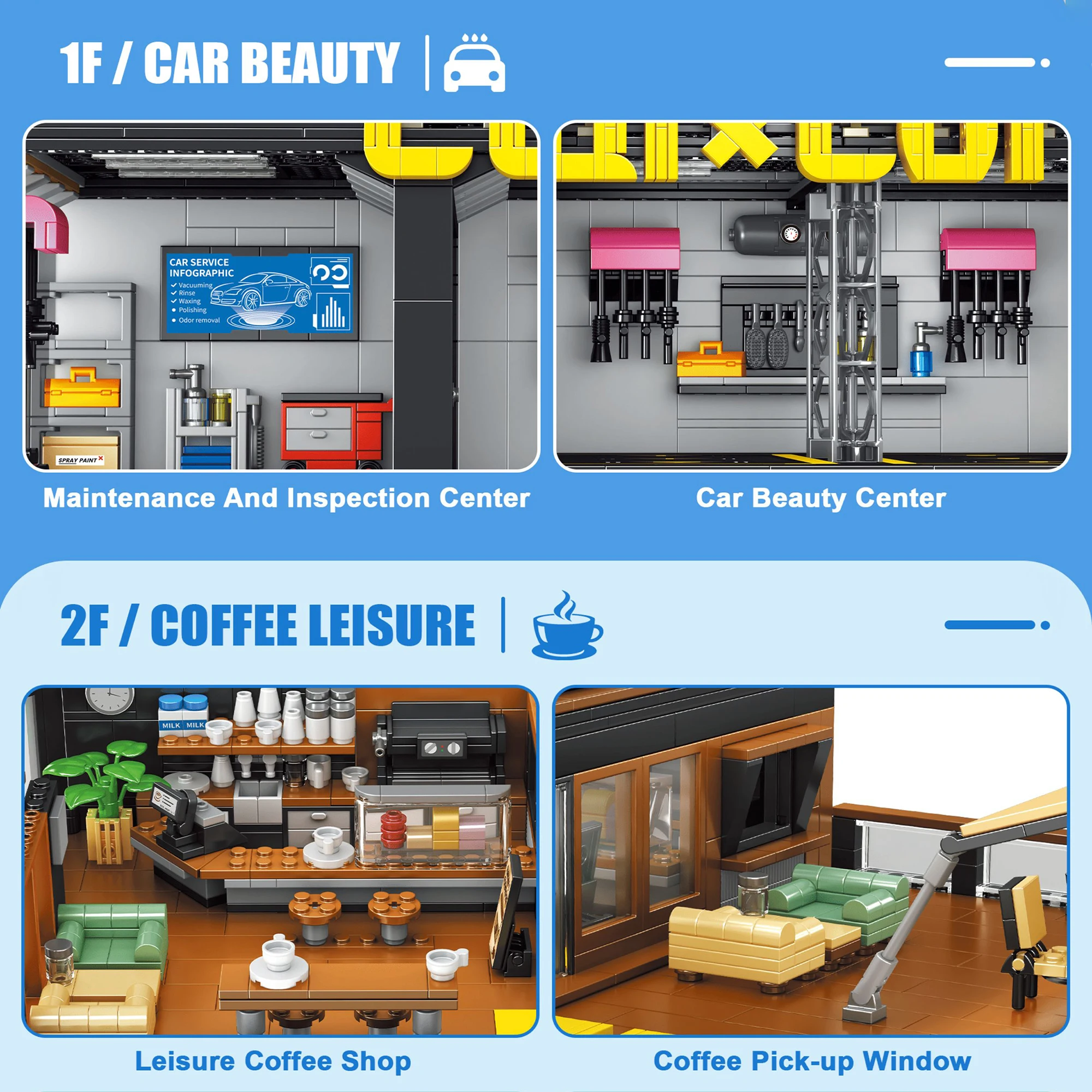 Blok Bangunan Coffee Auto Repa - Kids Toys Stores ulasan dan harga
