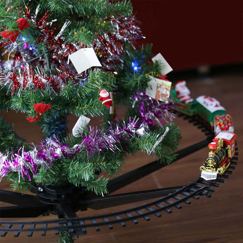 Set Kereta Listrik Natal denga - Toy Train Track Set ulasan dan harga