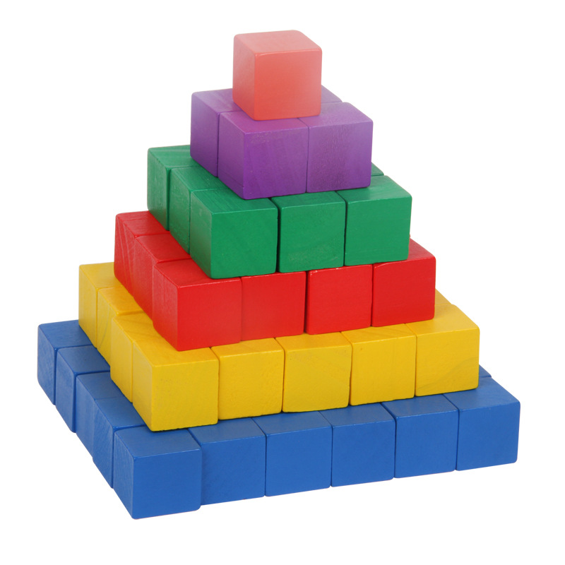 20 buah/set balok persegi kayu - Kids Toys Company ulasan dan harga