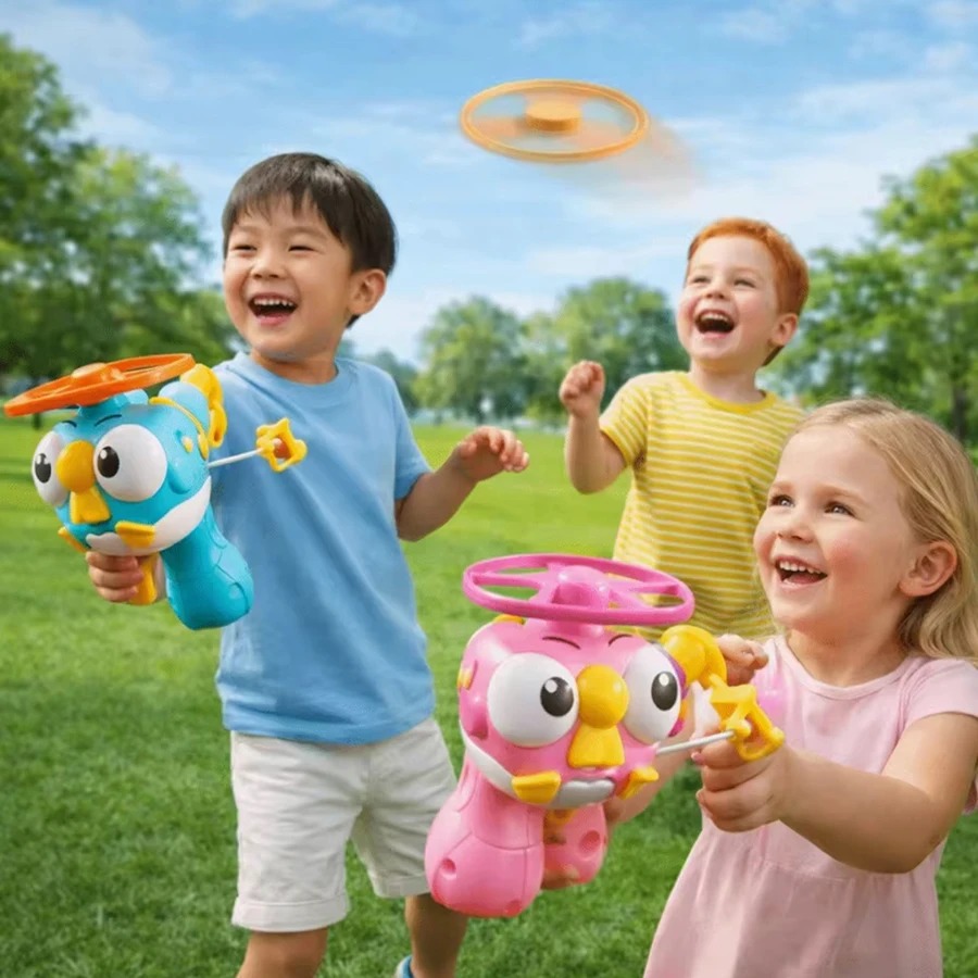 Peluncur UFO Helikopter Bambu  - Kids Toys Under $10 ulasan dan harga