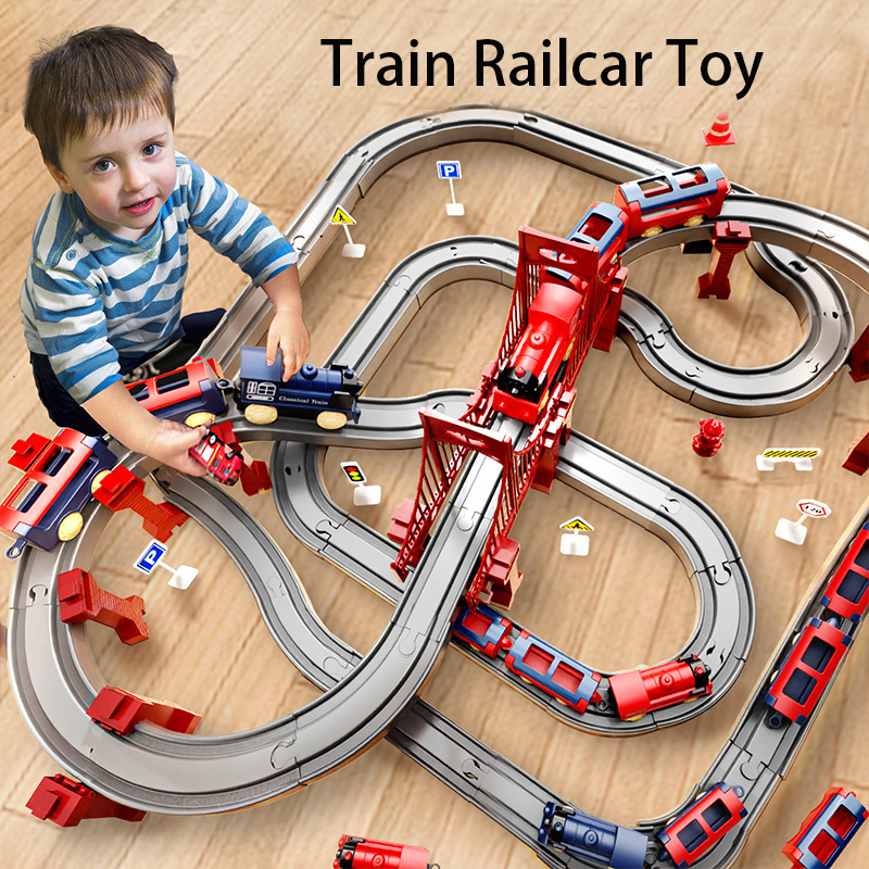 44Pcs/set Set Rel Kereta Listr - Toy Train Track Set ulasan dan harga
