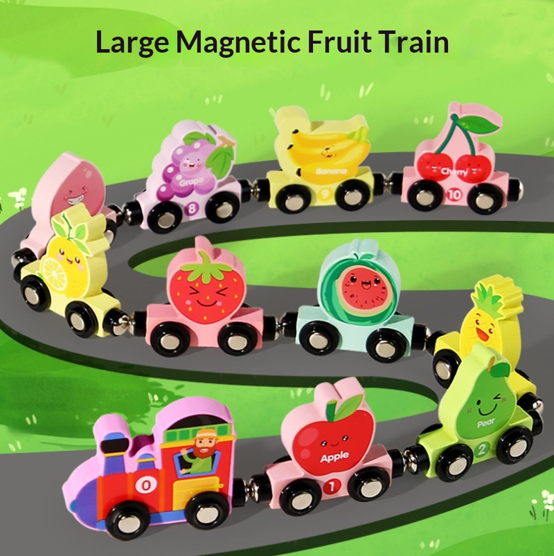 Mainan Kereta Buah Magnetik Ka - Toy Train Track Set ulasan dan harga