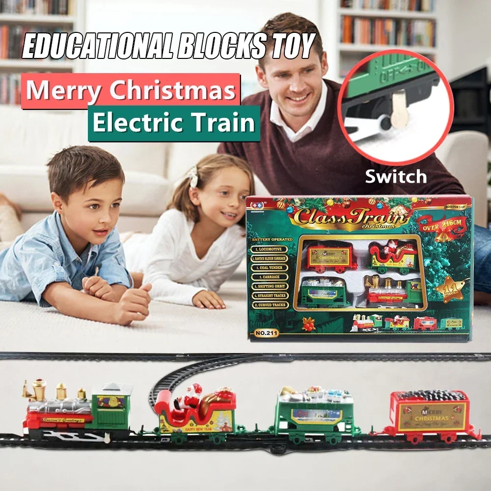 Set Kereta Api Natal 2026 HOT, - Toy Train Track Set ulasan dan harga
