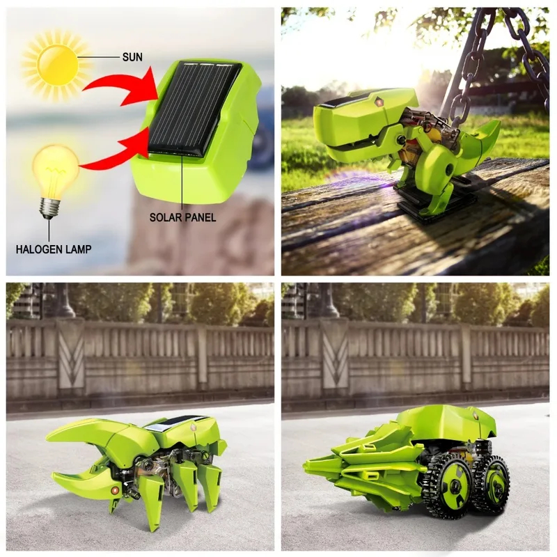 Kit Robot Tenaga Surya 3-in-1, - Kids Toys Under $10 ulasan dan harga