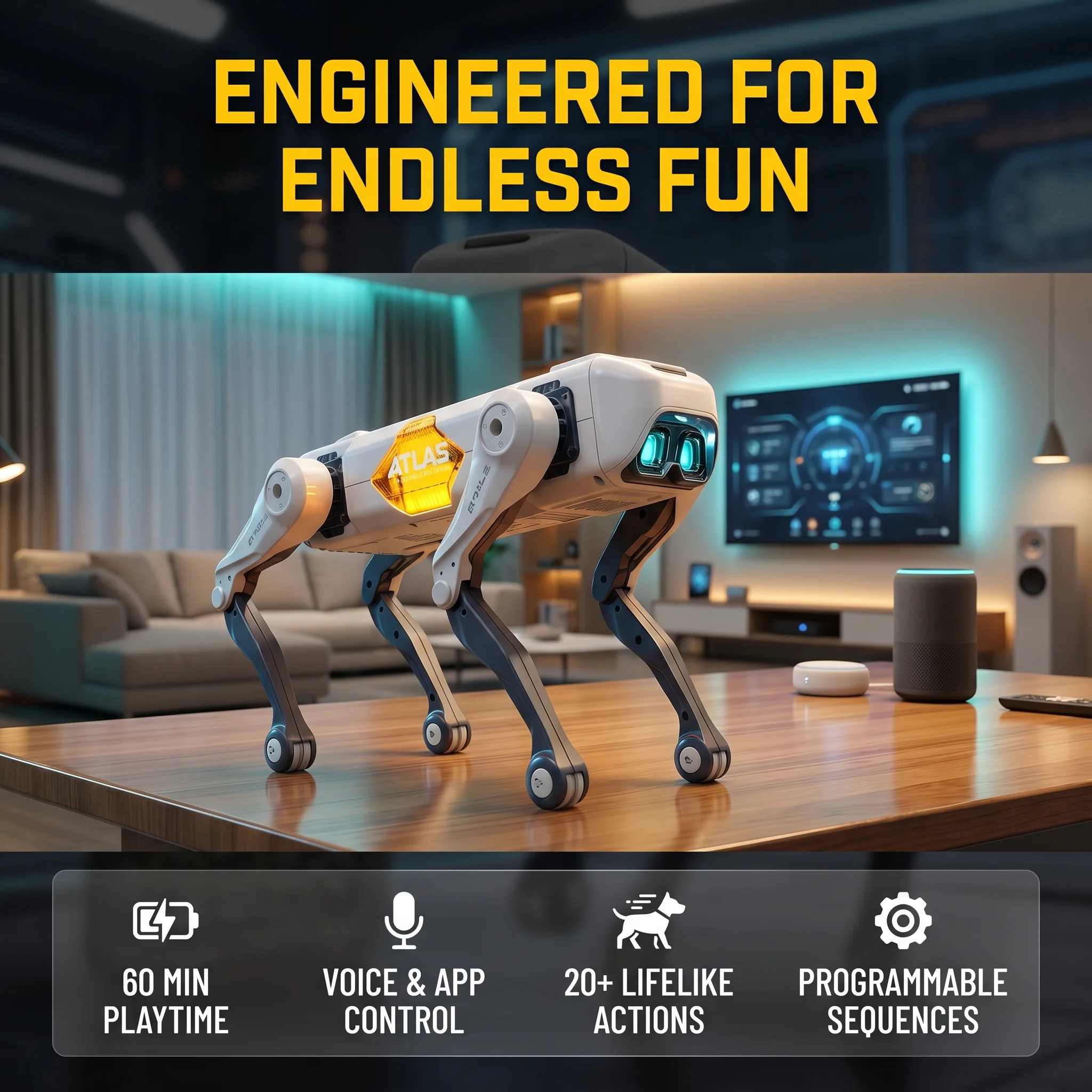 Robot Anjing Pintar AI, Kontro - Kids Toys Young ulasan dan harga